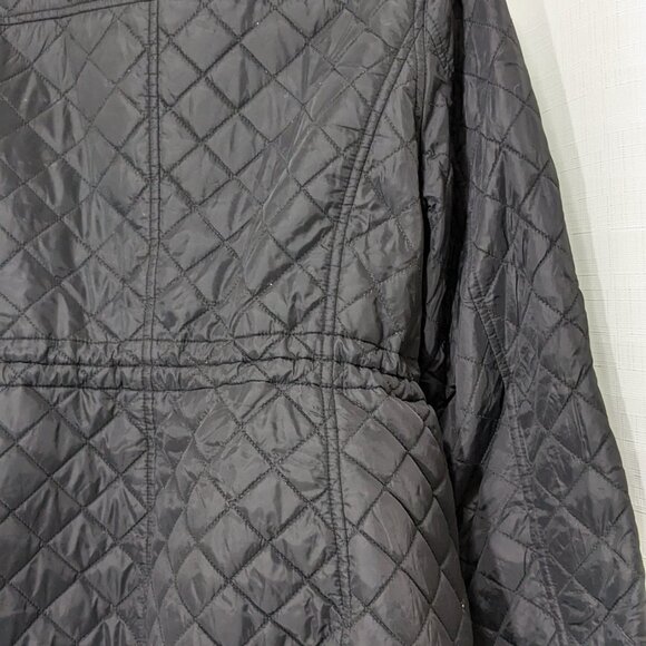 MICHAEL KORS Quilted Jacket Coat Ladies Designer Size M Black - Picture 7 of 16
